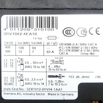 Leistungsschalter  Gebraucht
