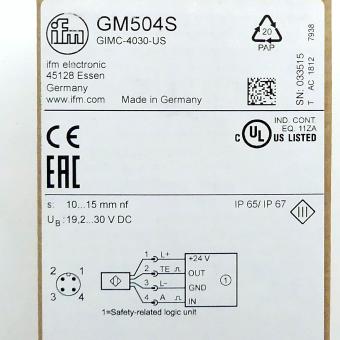 Inductive Safety Sensor GM504S 