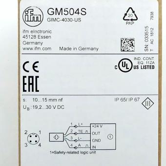 Induktiver Sicherheitssensor GM504S 