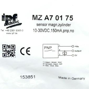 Magnetic field sensor for pneumatic cylinders MZA70175 