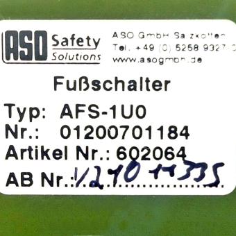 Fußschalter AFS-1U0 