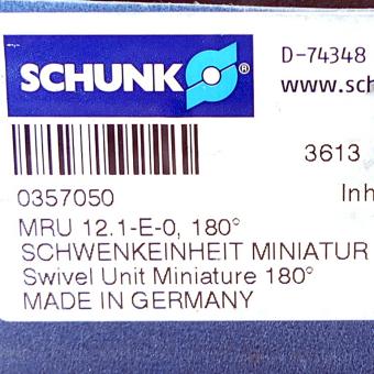 Miniatur Schwenkeinheit MRU 12.1-E-0 