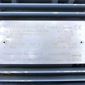 Getriebemotor KAF67 DT90S4/BMG/HR 