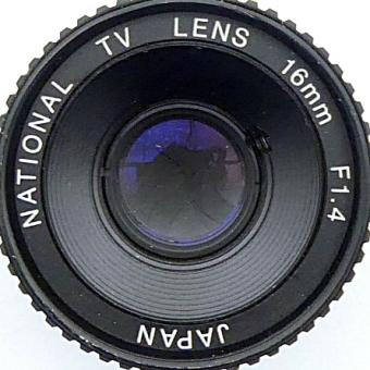 TV Objective lens F1.4 / 16 mm 