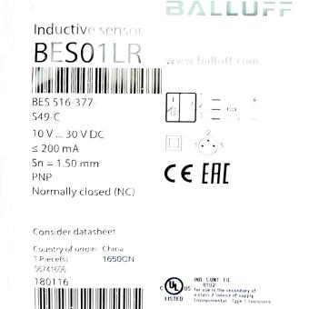 Inductiver Sensor BES 516-377-S49-C 