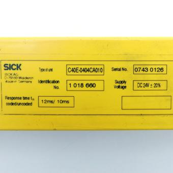 Security curtain receiver C40E-0404CA010 