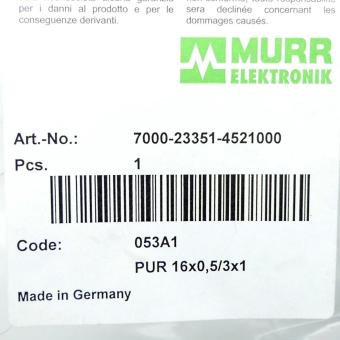 M23 Bu. 90° freies Ltg-ende 