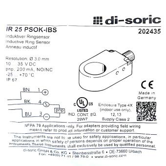 Induktiver Ringsensor IR 25 PSOK-IBS 