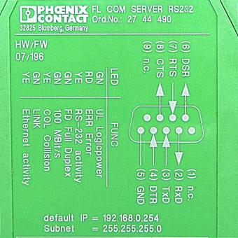 Schnittstellenwandler FL COM SERVER RS232 