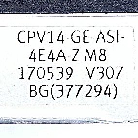 CPV-Ventilinsel mit AS-Interface CPV14-GE-ASI-4E4A-ZM8 