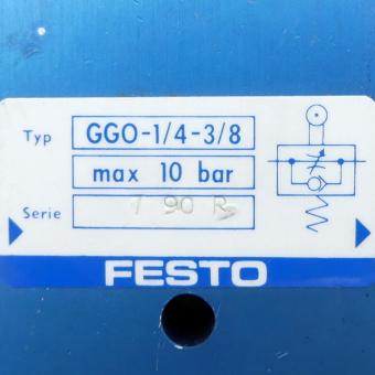 Drossel-Rückschlagventil GGO-1/4-3/8 