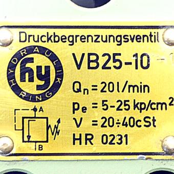 Druckbegrenzungsventil 