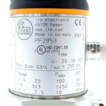 Flush pressure sensor  