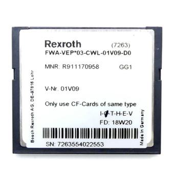 Compact Flash Card FWA-VEP*03-CWL-01V09-D0 