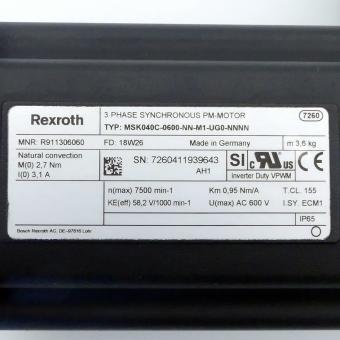 Servomotor MSK040C-0600-NN-M1-UG0-NNNN 