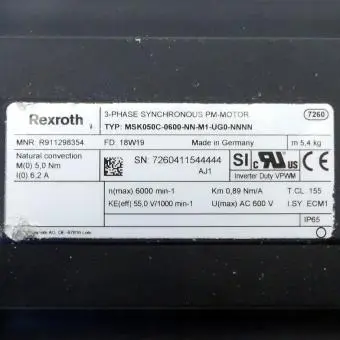 Servo motor MSK050C-0600-NN-M1-UG0-NNNN 