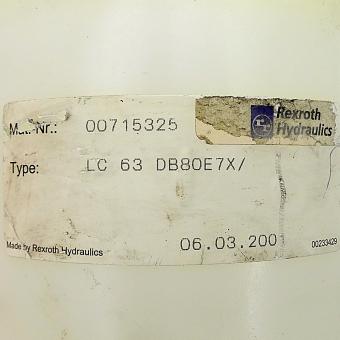 2-Way-cartridge valve LC 63 DB80E7X/ 