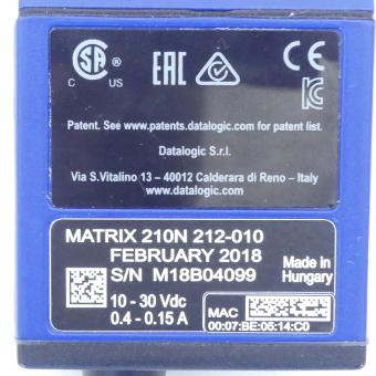 DATALOGIC Ultra-compact industrial 2D code reader MATRIX 210N 212-010 
