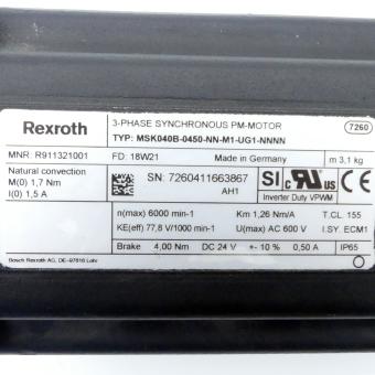 Servomotor MSK040B-0450-NN-M1-UG1-NNNN 