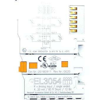 4-Kanal-Analog-Eingangsklemme 