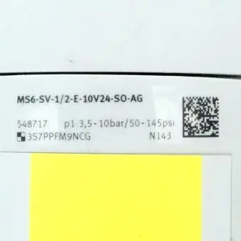 Druckaufbau- und Entlüftungsventil MS6-SV-1/2-E-10V24-SO-AG 
