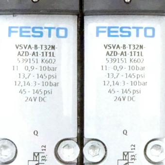 Magnetventil mit Verkettungsplatte 32N-AZD-A1-1T1L; VABV-S4-1HS-G14-2T2 539151; 546211 