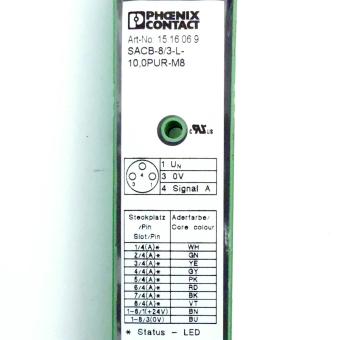 Verteilerbox SACB-8/3-L-10,0PUR-M8 