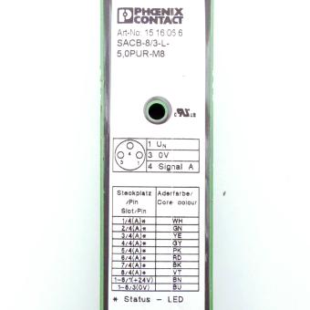 Distribution box SACB- 8/3-L- 5,0PUR-M8 