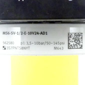 Druckaufbau- und Entlüftungsventil MS6-SV-1/2-E-10V24-AD1 