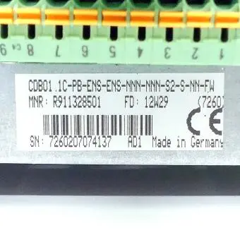 IndraDrive Control Unit CDB01.1C-PB-ENS-ENS-NNN-NNN-S2-S-NN-FW 