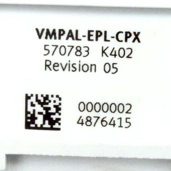 End plate VMPAL-EPL-CPX 