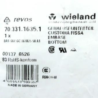 Gehäuseunterteil BAS GUT GC 16 M25 A1 