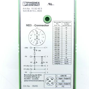 Distributor box SACB-8/16-L-M23 