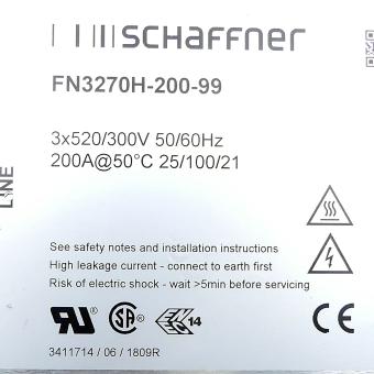 Spannungsversorgungsleitungsfilter FN3270H-200-99 