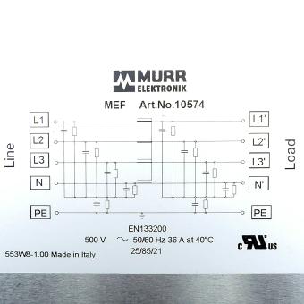 MEF mains interference filter  Used