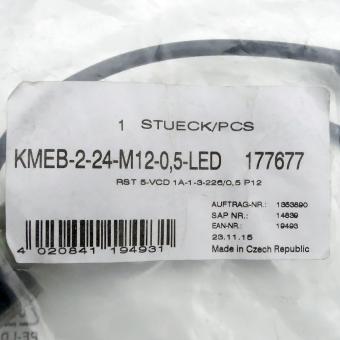 Steckdosenleitung KMEB-2-24-M12-0,5-LED 
