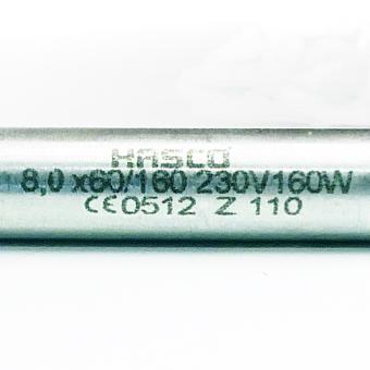 Hochleistungs-Heizpatronen mit verlängertem Anschlusskabel 8x60 / 160 
