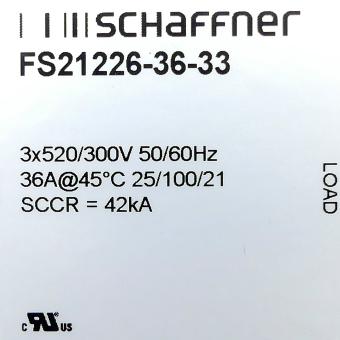 mains filter FS21226-36-33 