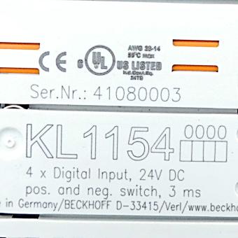 4-channel digital input terminal 