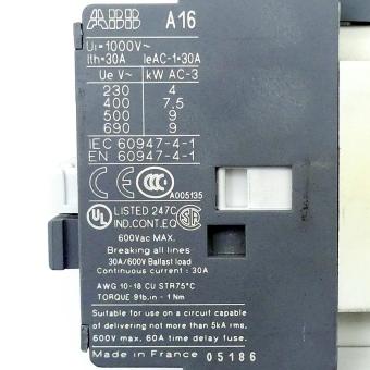 Power contactor A16  
