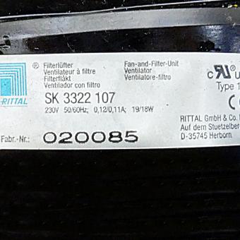 Control cabinet filter fan SK 3322 107 Used