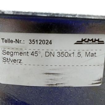 Segment 45°, DN 350x1.5 