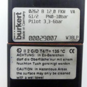 Diaphragm control valve type 0262 