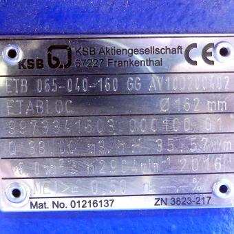 Kreiselpumpe ETABLOC Neu