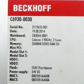 Control cabinet industrial PC 