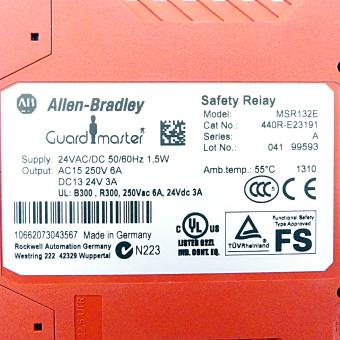 Saftey Relay MSR132E 