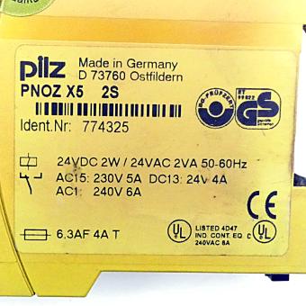 safety relay PNOZ X5  