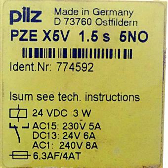 Kontakt-Erweiterungsmodul PZE X5V 