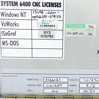 CNC-Steering Landis CNC 6400 Systems 