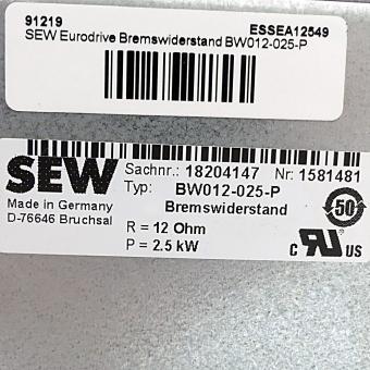 Braking resistor BW012-025-P 